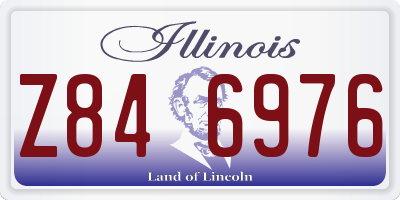 IL license plate Z846976