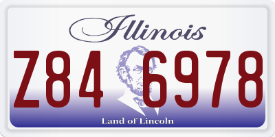 IL license plate Z846978