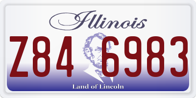 IL license plate Z846983