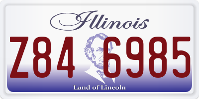 IL license plate Z846985