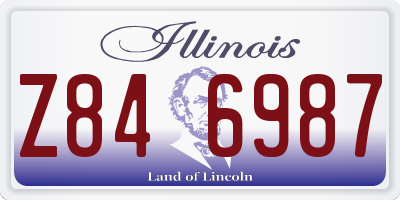 IL license plate Z846987