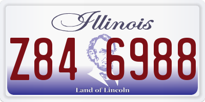 IL license plate Z846988