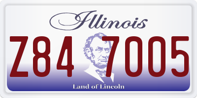 IL license plate Z847005