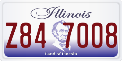 IL license plate Z847008
