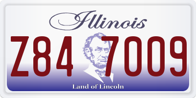 IL license plate Z847009