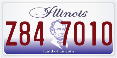 IL license plate Z847010