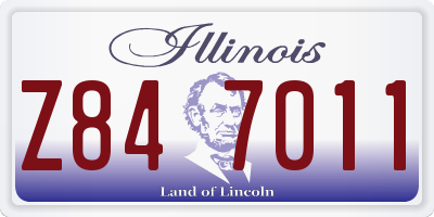 IL license plate Z847011