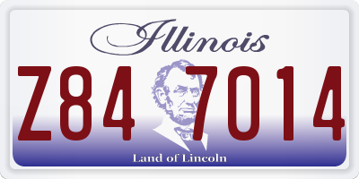 IL license plate Z847014