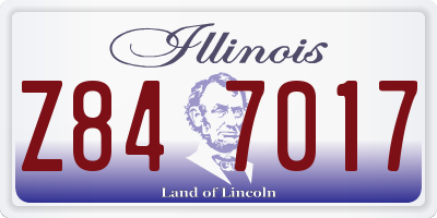 IL license plate Z847017