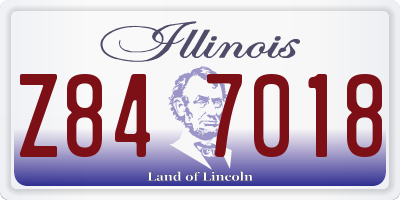 IL license plate Z847018