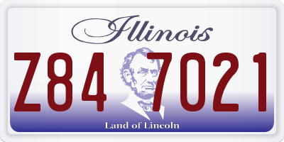 IL license plate Z847021