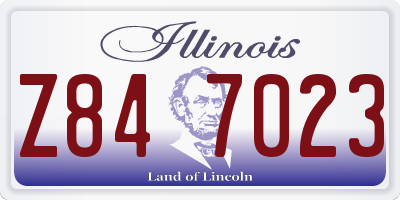 IL license plate Z847023