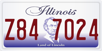 IL license plate Z847024
