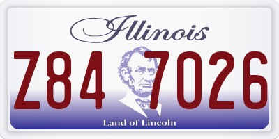 IL license plate Z847026