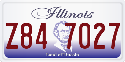 IL license plate Z847027