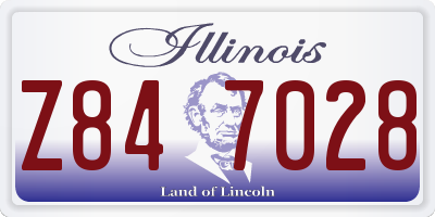 IL license plate Z847028
