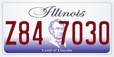 IL license plate Z847030