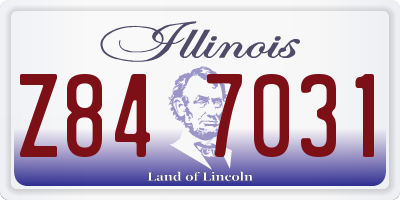 IL license plate Z847031