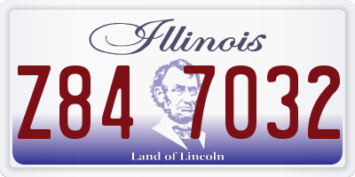 IL license plate Z847032