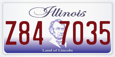IL license plate Z847035