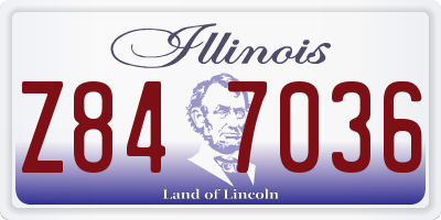 IL license plate Z847036