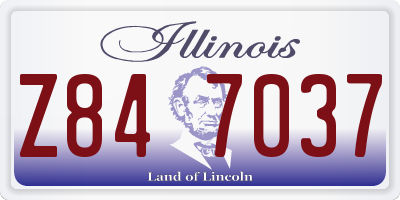 IL license plate Z847037