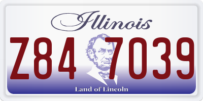 IL license plate Z847039