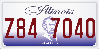 IL license plate Z847040