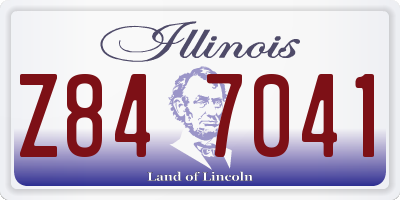 IL license plate Z847041