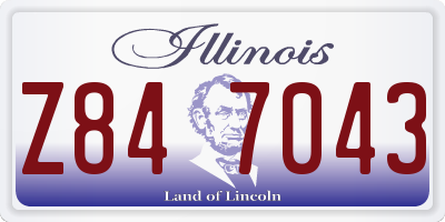 IL license plate Z847043