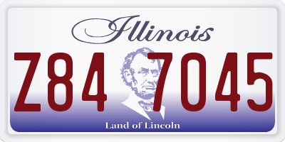 IL license plate Z847045