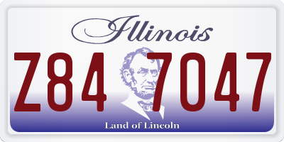 IL license plate Z847047