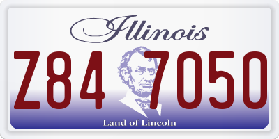 IL license plate Z847050