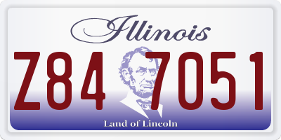 IL license plate Z847051