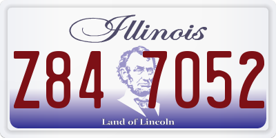 IL license plate Z847052