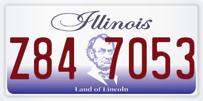 IL license plate Z847053