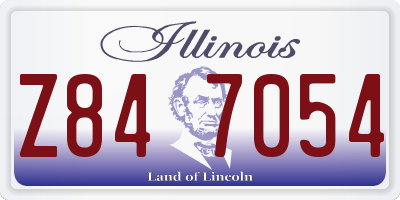 IL license plate Z847054