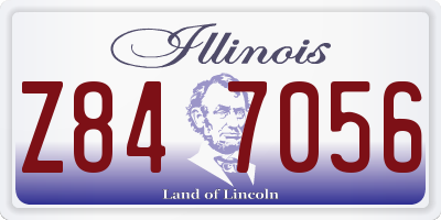 IL license plate Z847056