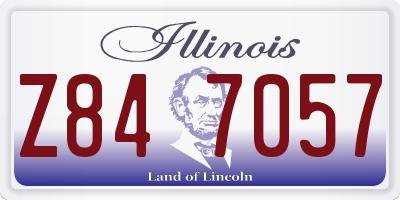 IL license plate Z847057