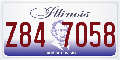 IL license plate Z847058