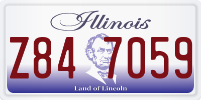 IL license plate Z847059