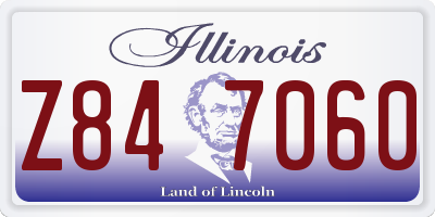 IL license plate Z847060