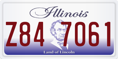 IL license plate Z847061