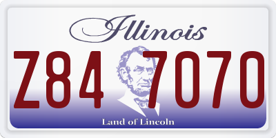 IL license plate Z847070