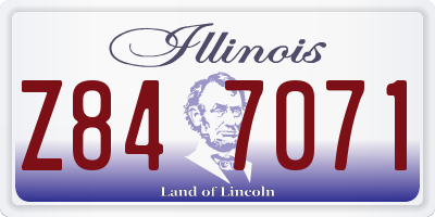 IL license plate Z847071
