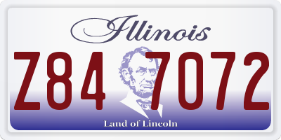 IL license plate Z847072