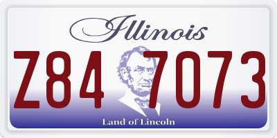 IL license plate Z847073