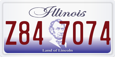 IL license plate Z847074
