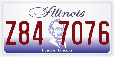 IL license plate Z847076