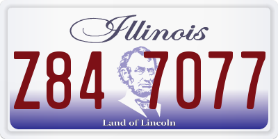 IL license plate Z847077